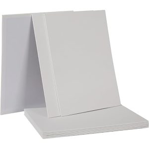 Tablero de lienzo blanco en blanco