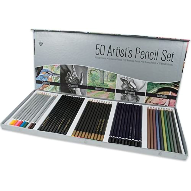 50pcs Complete Drawing Pencil Set