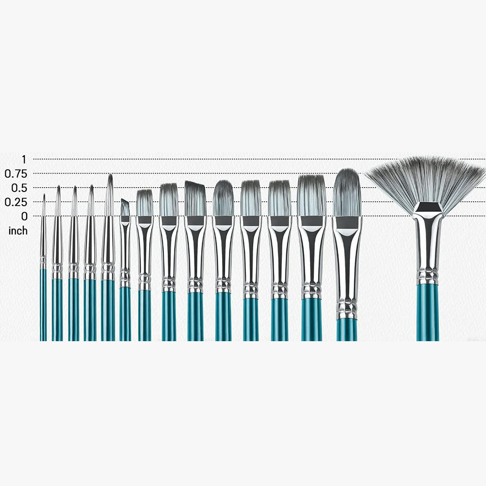 아티스트 페인트 브러시 15개 세트