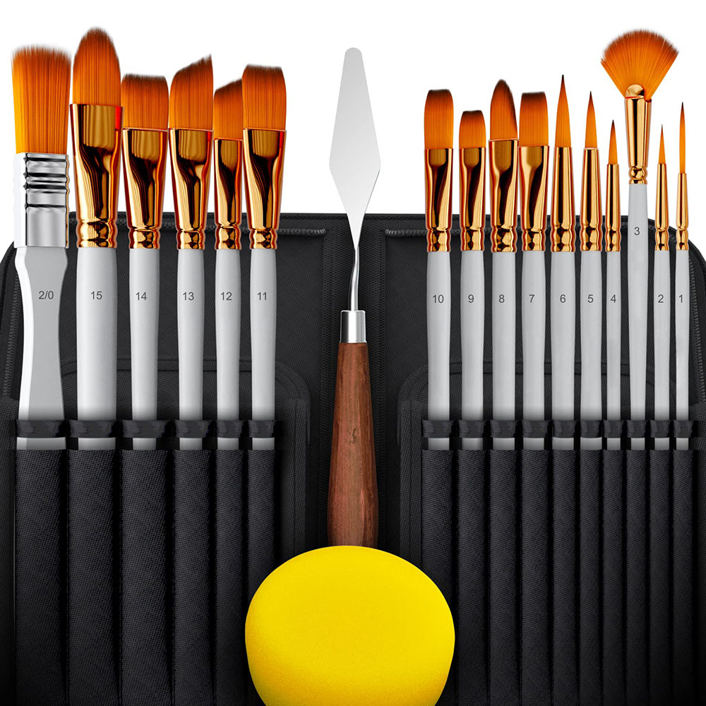 16 Pieces Premium Artist Paint Brush Set